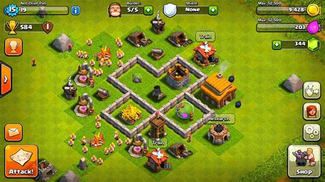 town hall 3 defense base